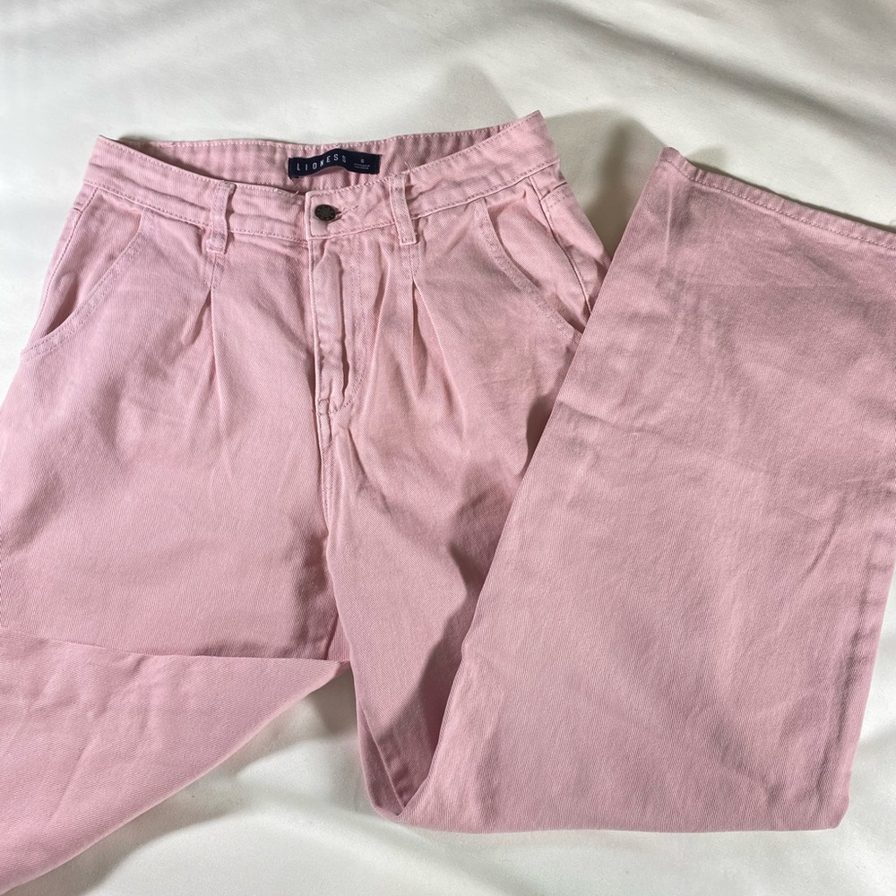 Princess Polly S pink straight leg pants